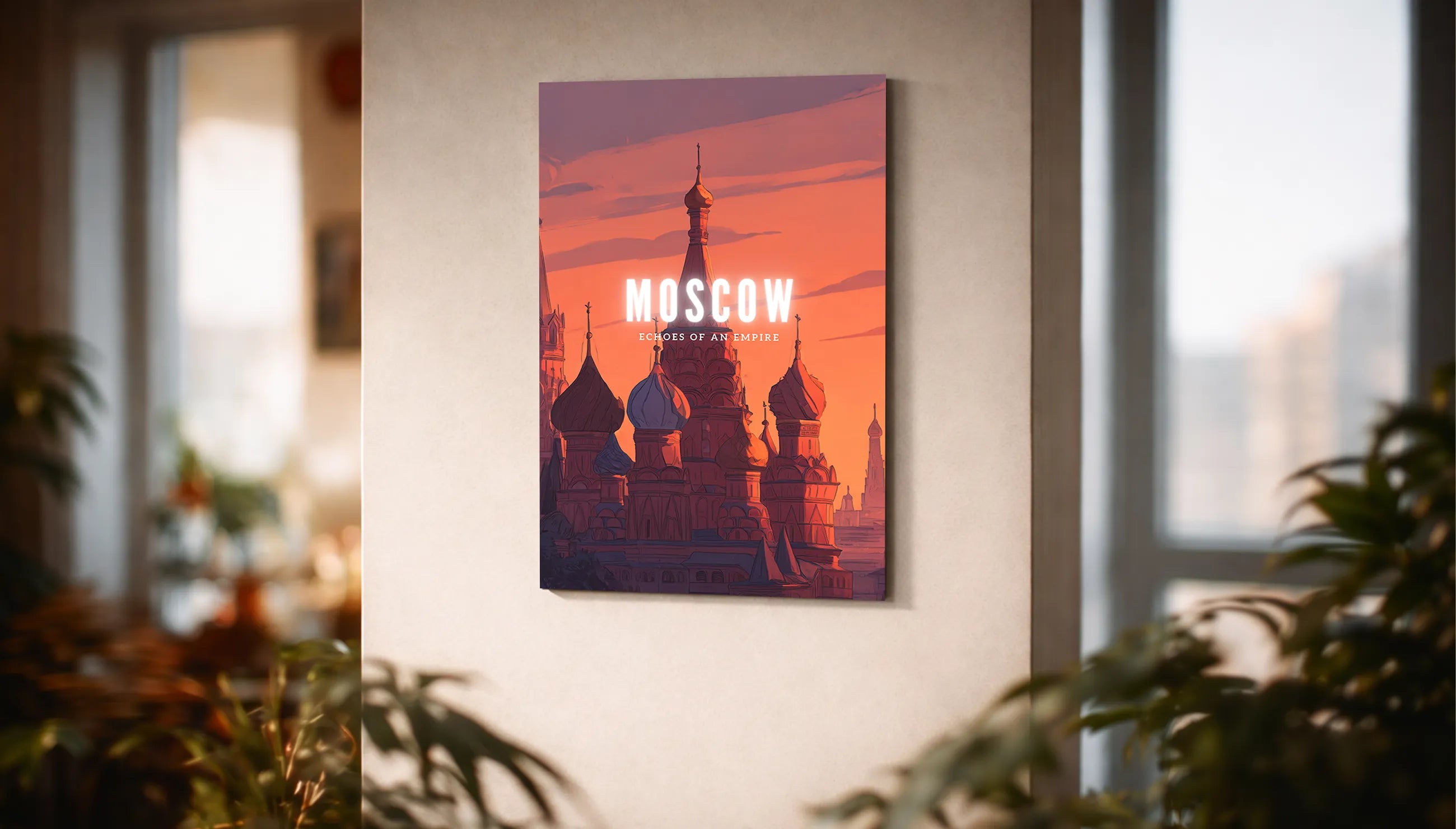 Metallbild - "Moskau Comic"