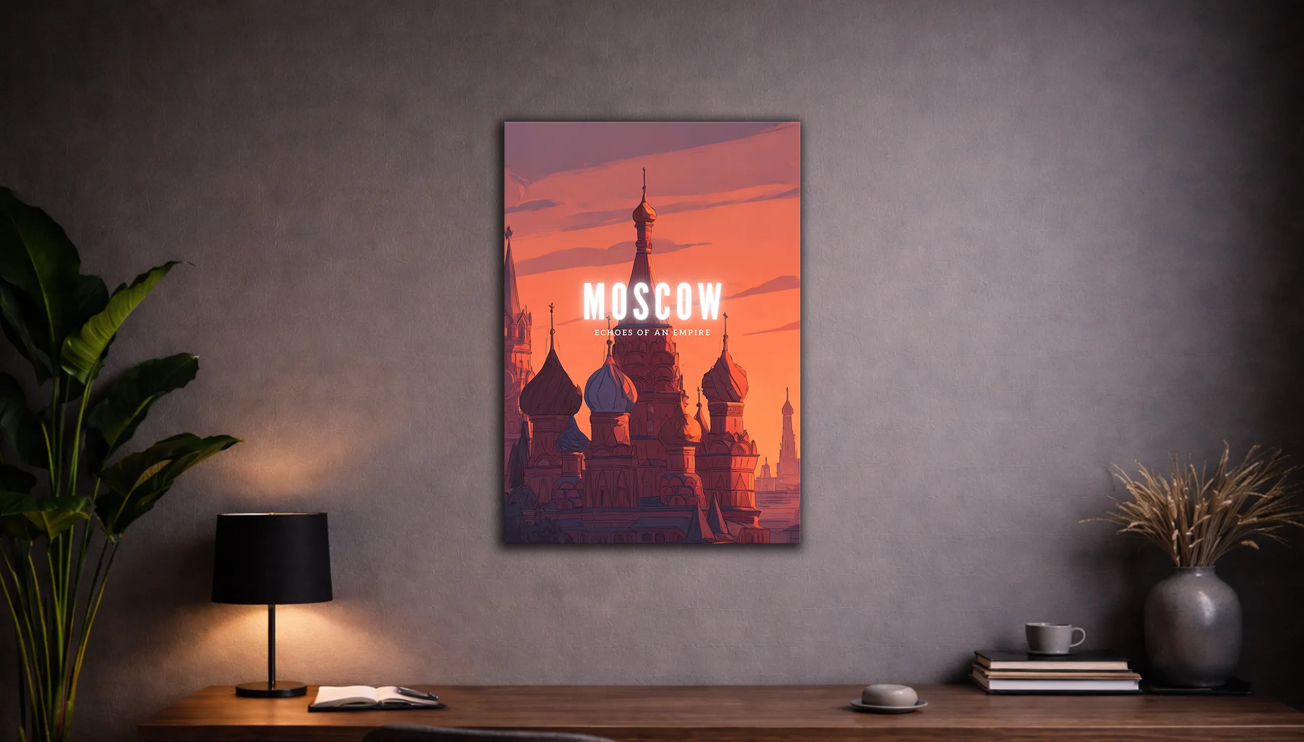 Metallbild - "Moskau Comic"