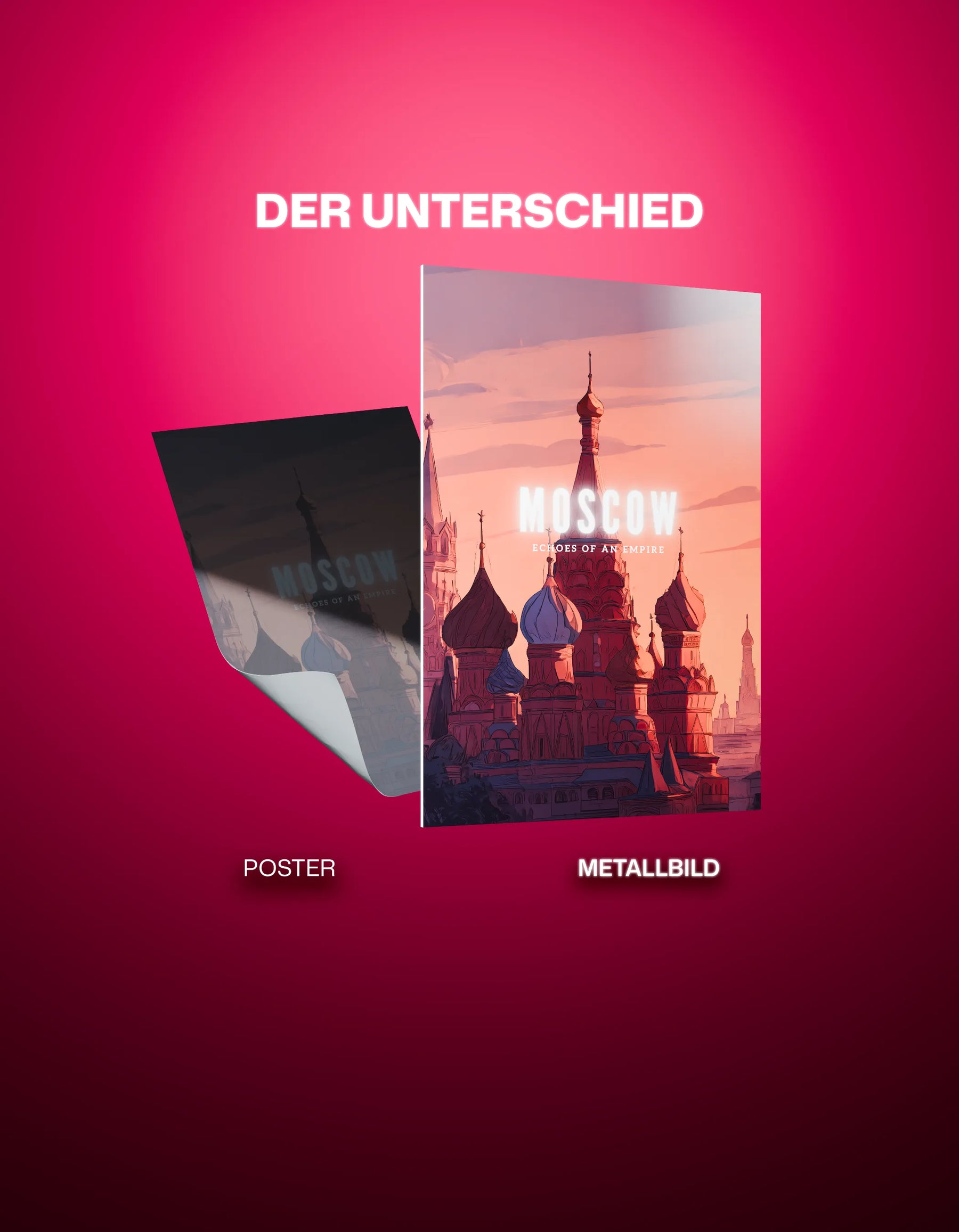 Metallbild - "Moskau Comic"