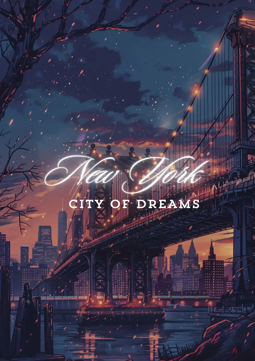 Metallbild -  "New York Comic"