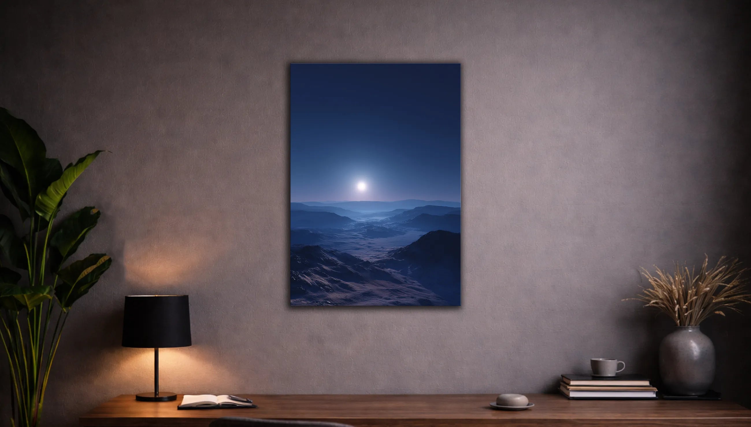 Metallbild - "Night Calm"