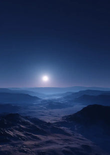 Metallbild - "Night Calm"