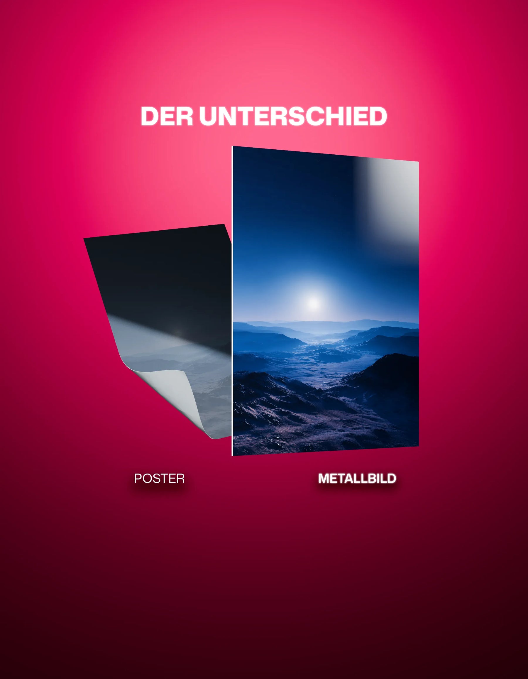 Metallbild - "Night Calm"