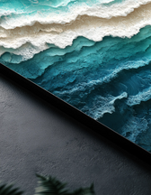 Metallbild - "Ocean Waves"