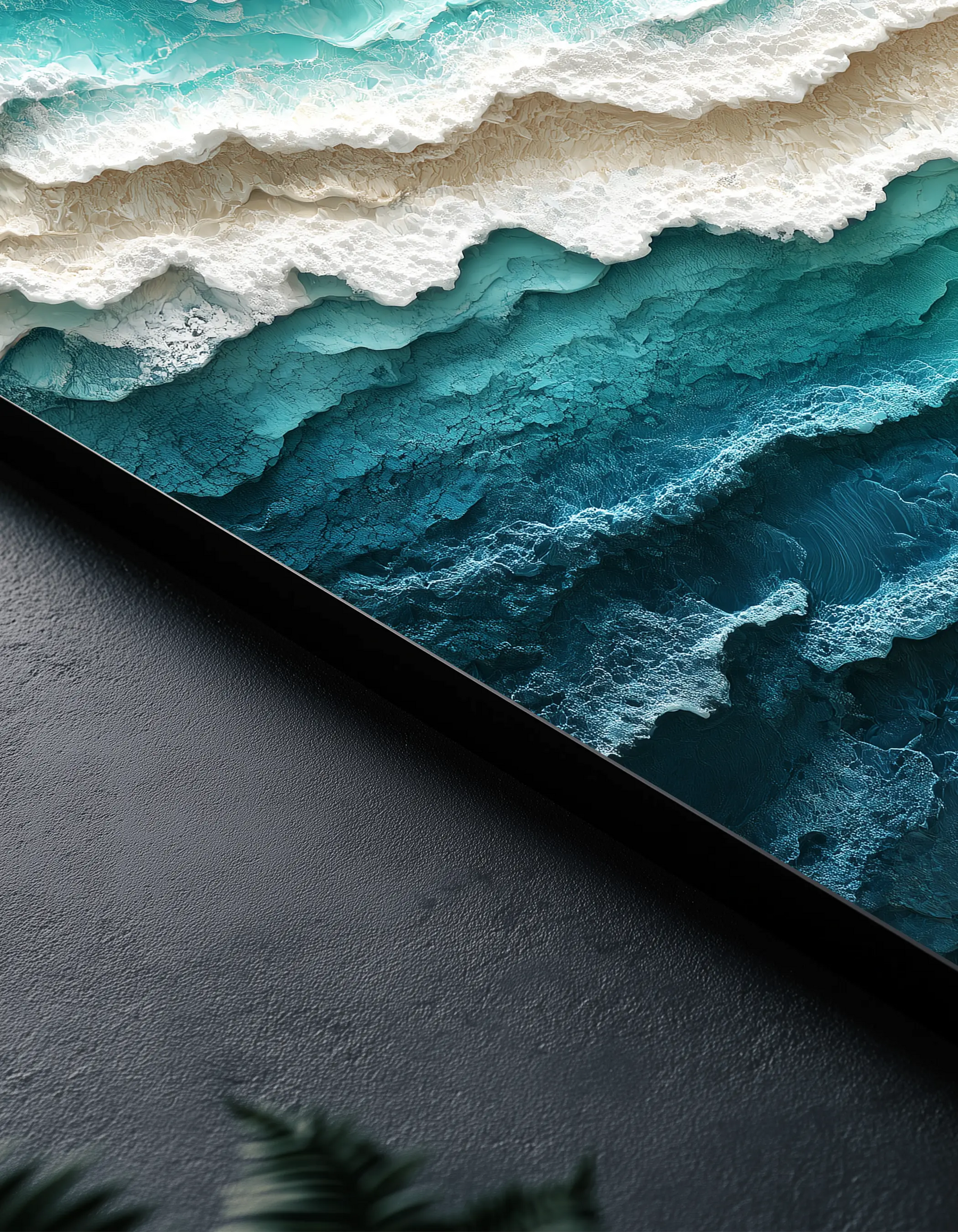 Metallbild - "Ocean Waves"