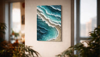 Metallbild - "Ocean Waves"