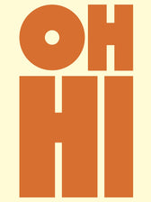 Metallbild - "Oh Hi"