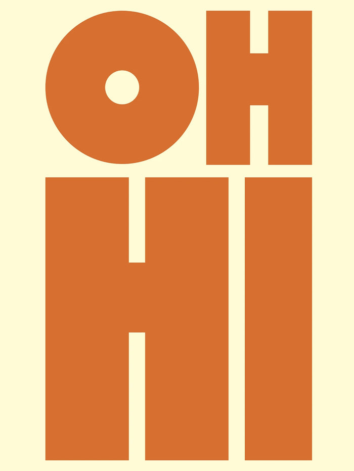 Metallbild - "Oh Hi"