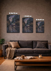 Metallbild -  "Paris Comic"
