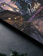Metallbild -  "Paris Comic"