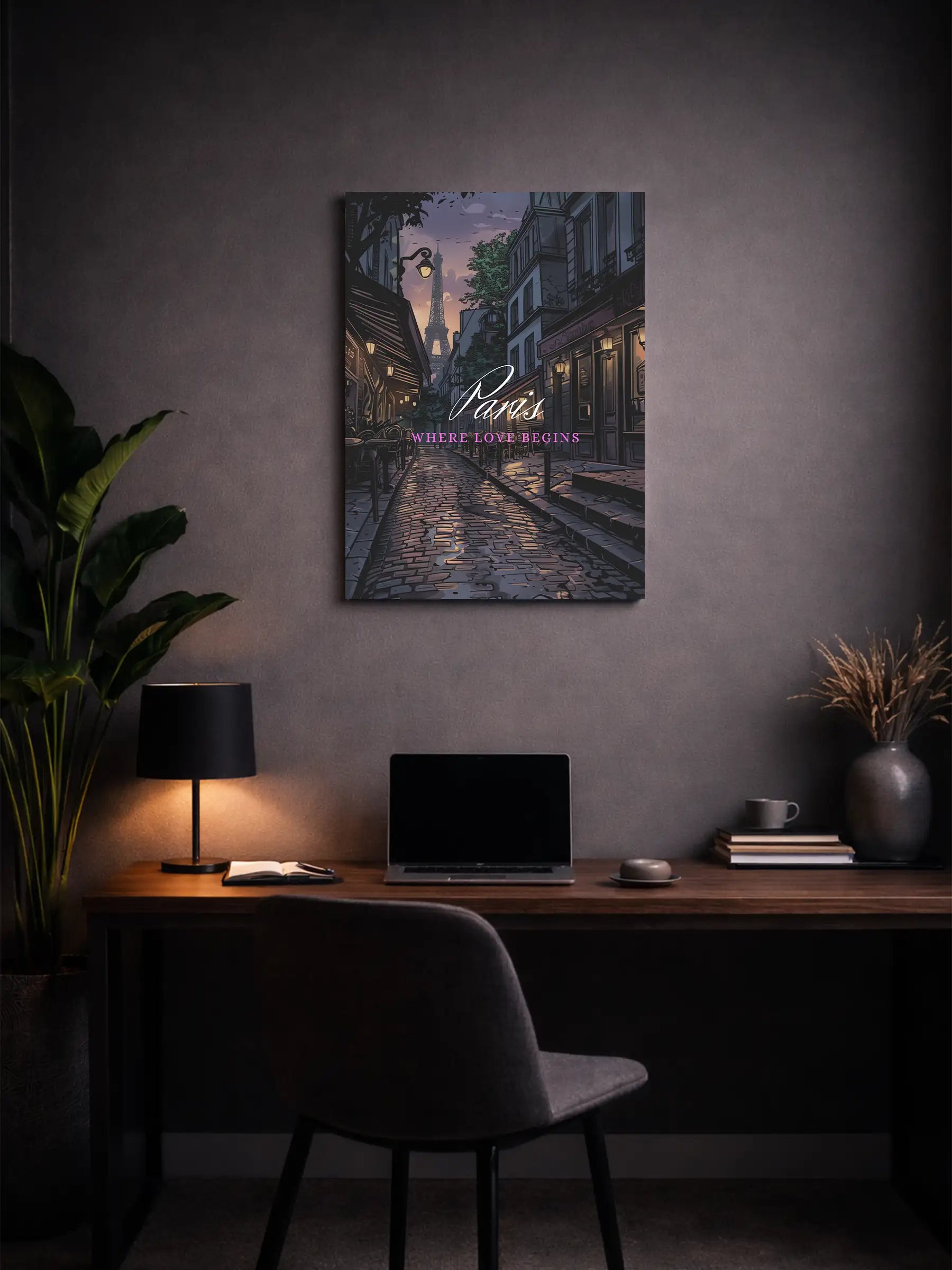 Metallbild -  "Paris Comic"