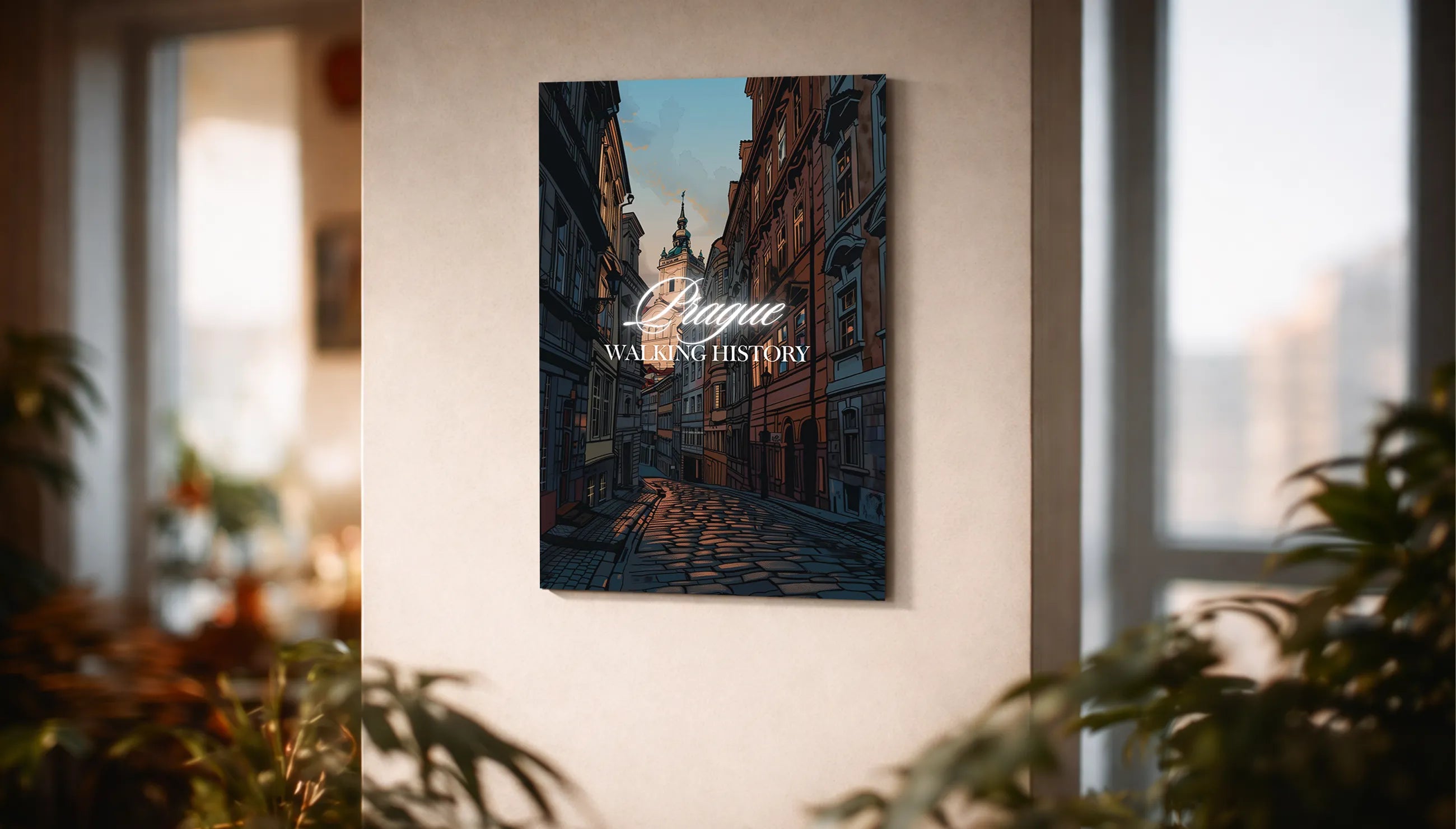 Metallbild -  "Prag Comic"