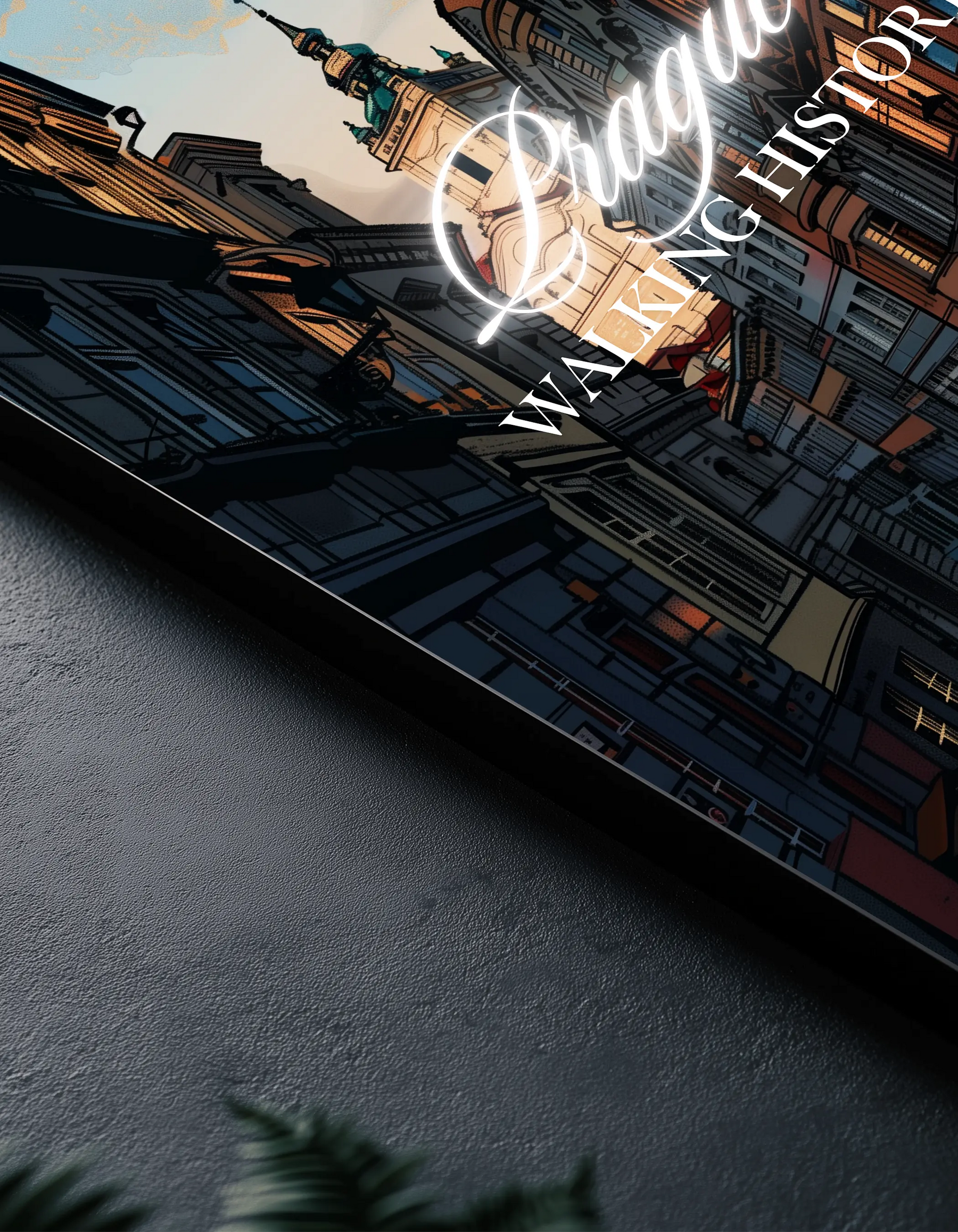 Metallbild -  "Prag Comic"