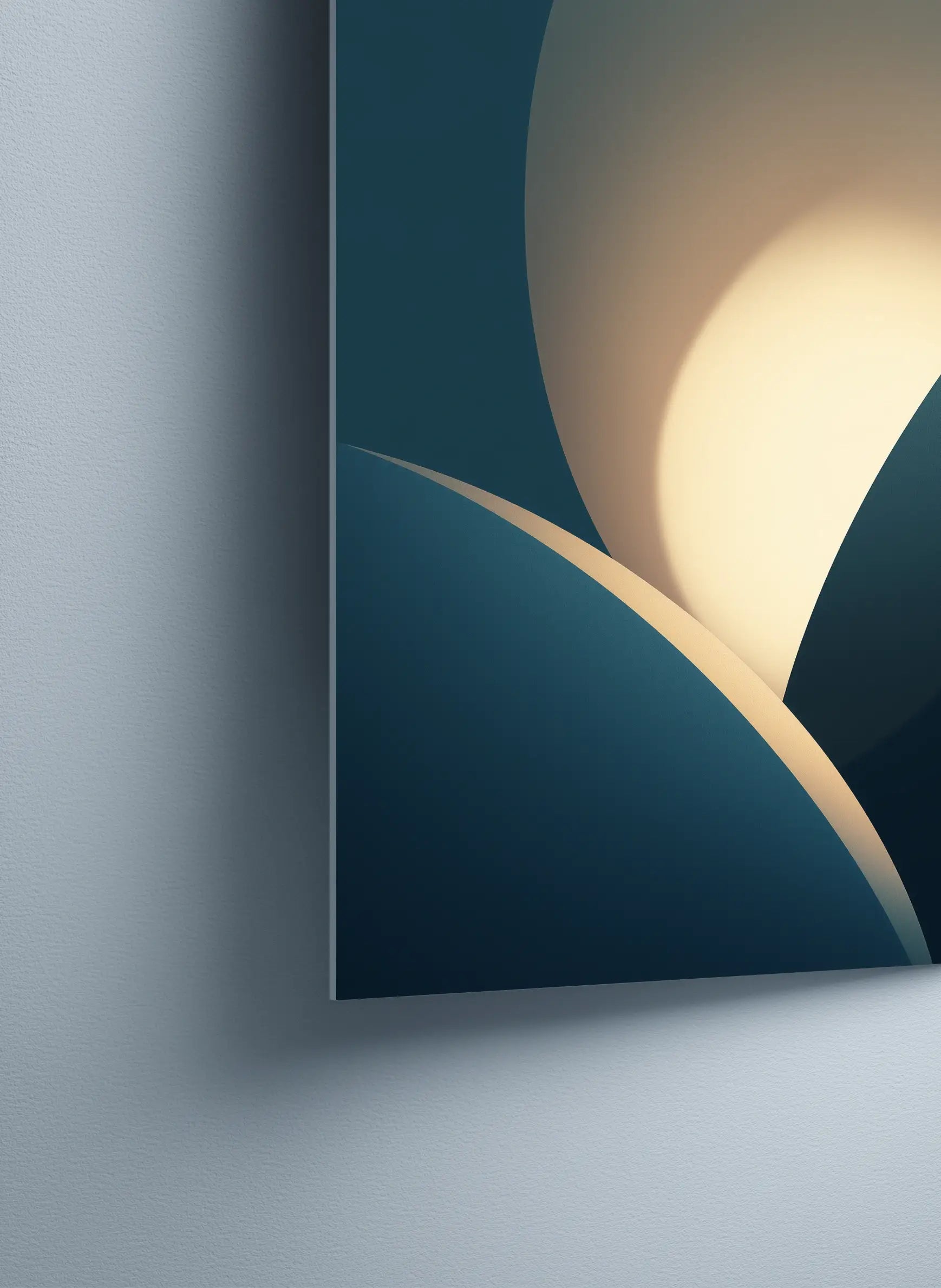 Metallbild - "Quiet Glow"