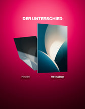 Metallbild - "Quiet Glow"