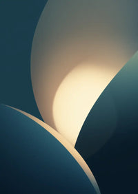 Metallbild - "Quiet Glow"