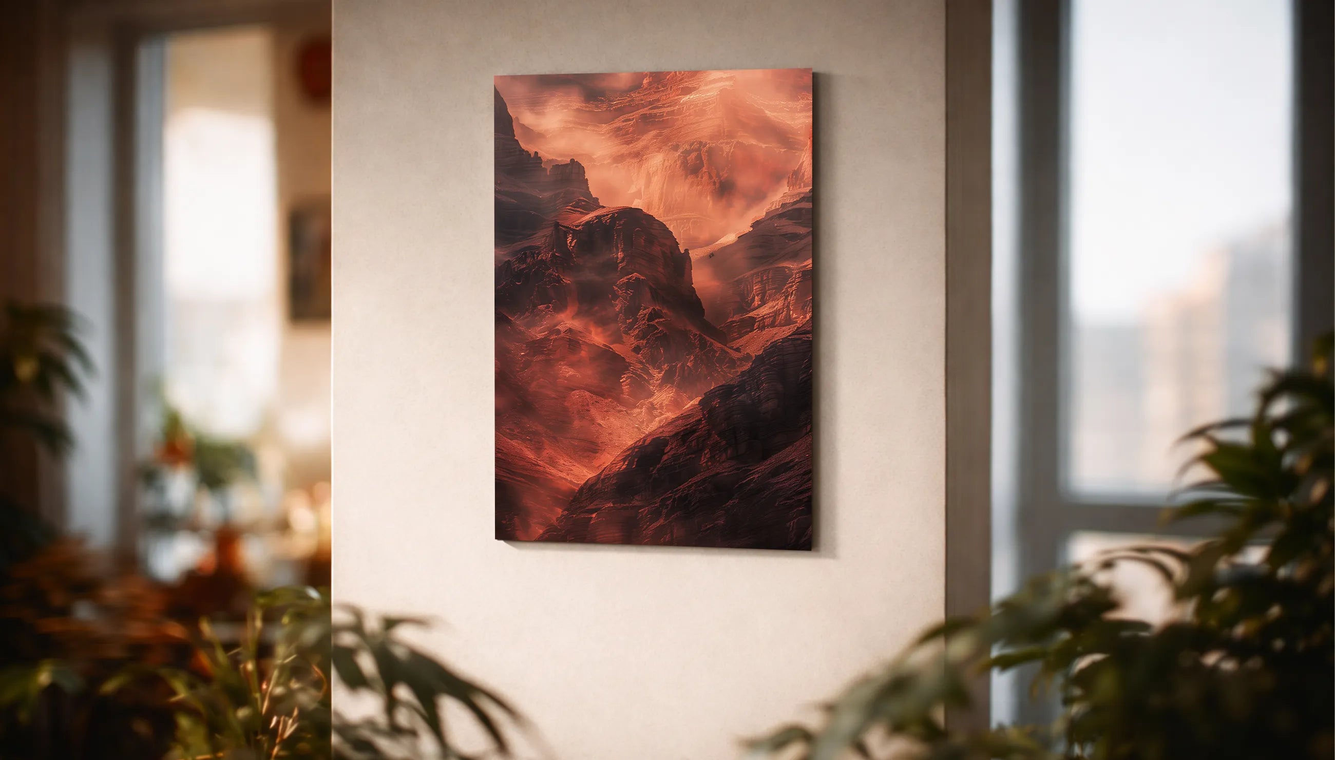 Metallbild - "Red Canyon"
