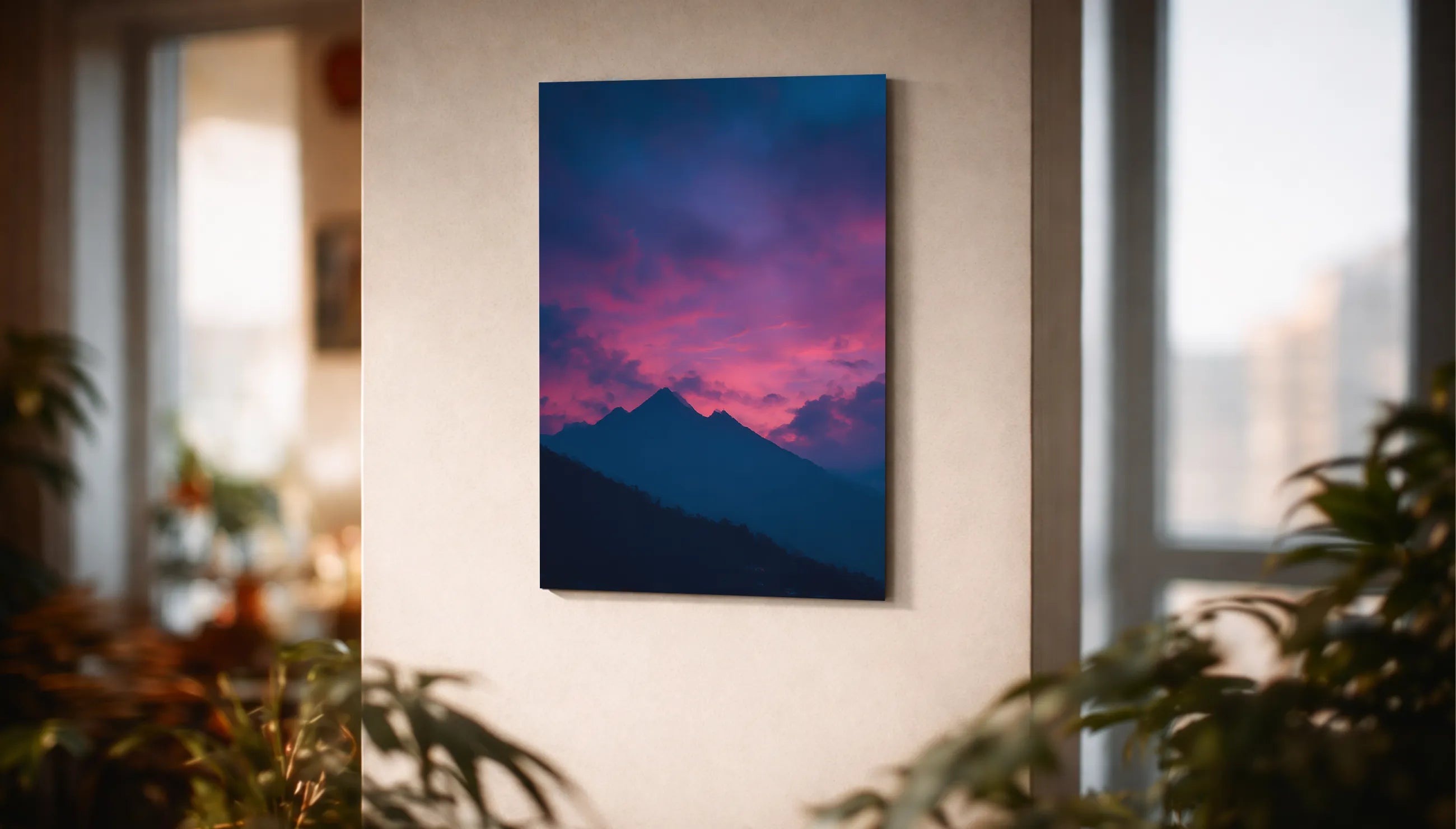 Metallbild - "Red Peaks"