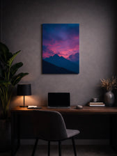 Metallbild - "Red Peaks"