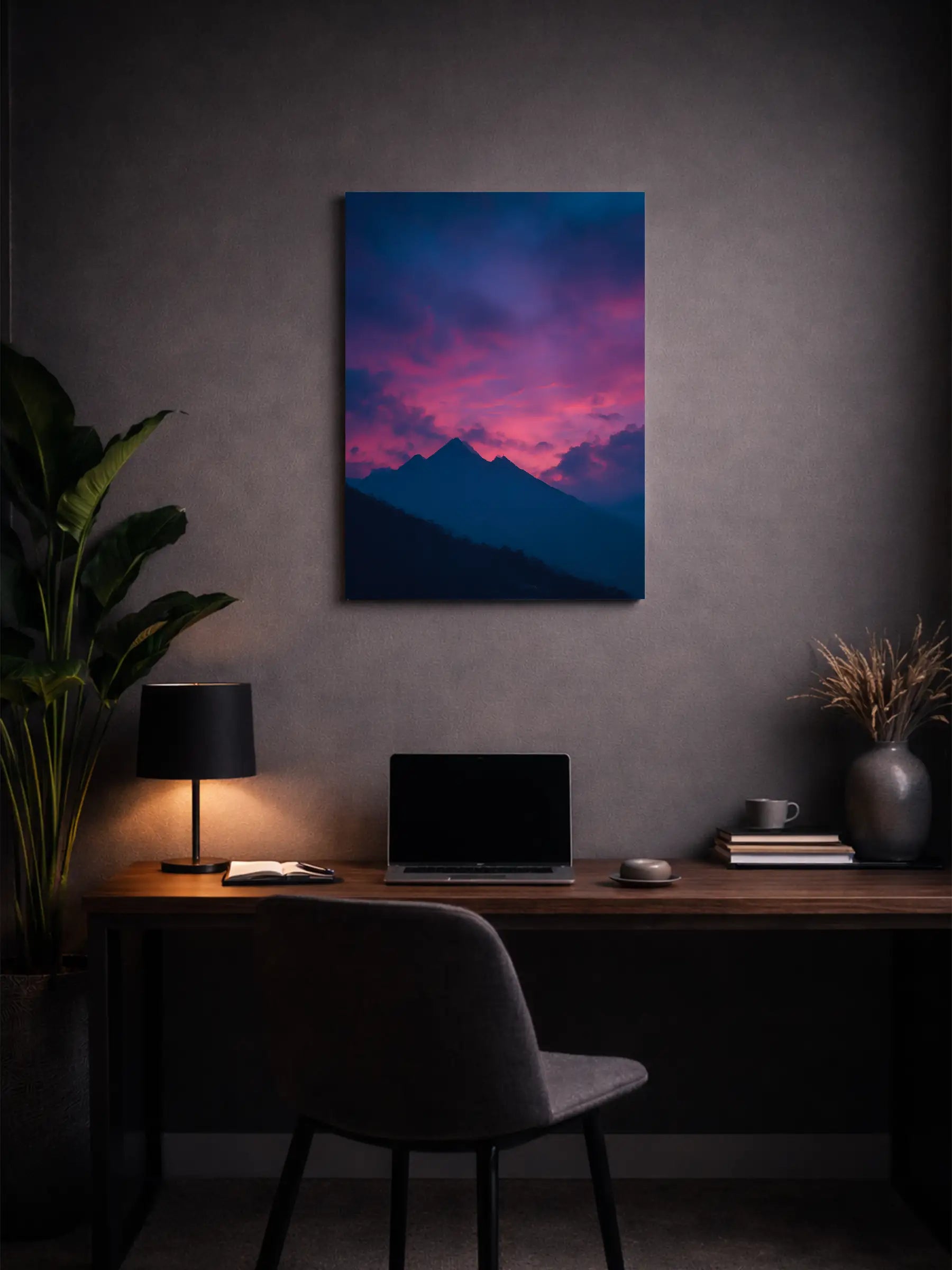 Metallbild - "Red Peaks"