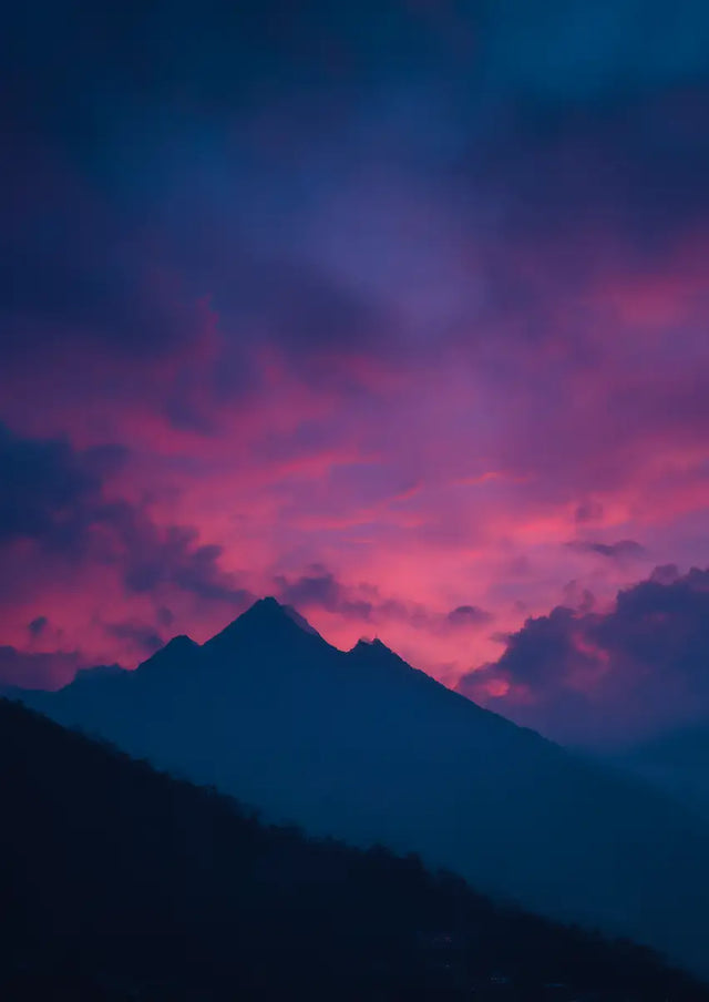 Metallbild - "Red Peaks"