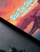 Metallbild - "Rio De Janeiro"