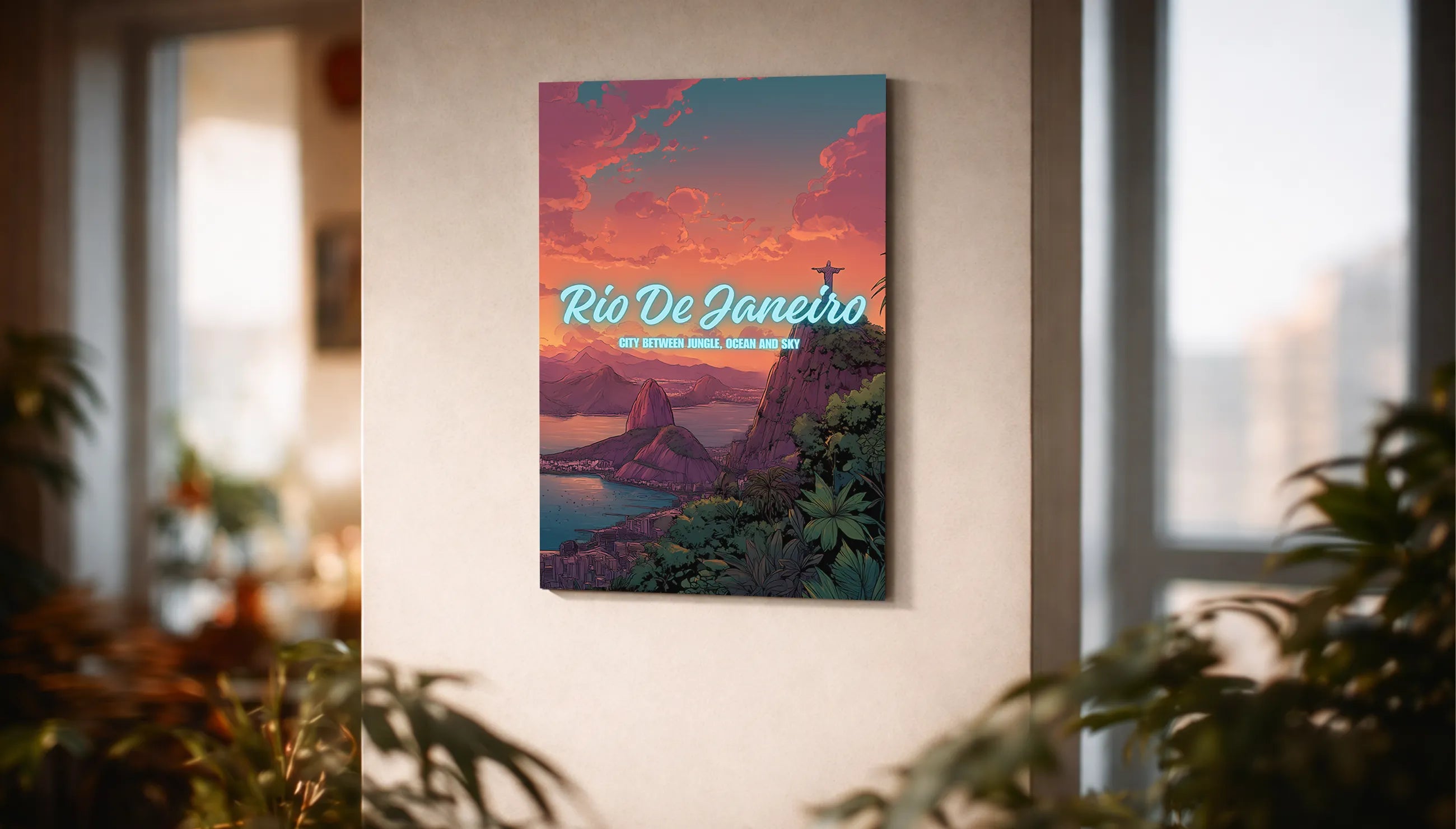 Metallbild - "Rio De Janeiro"