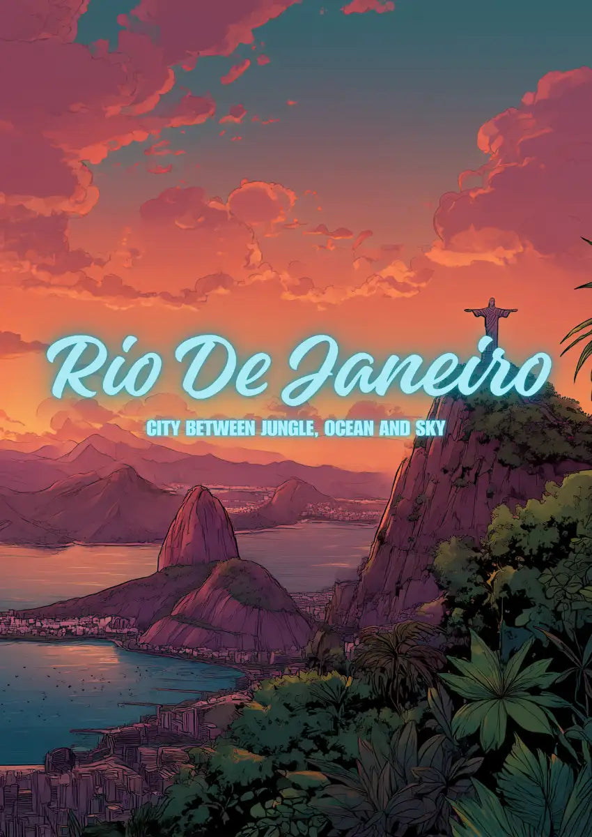 Metallbild - "Rio De Janeiro"