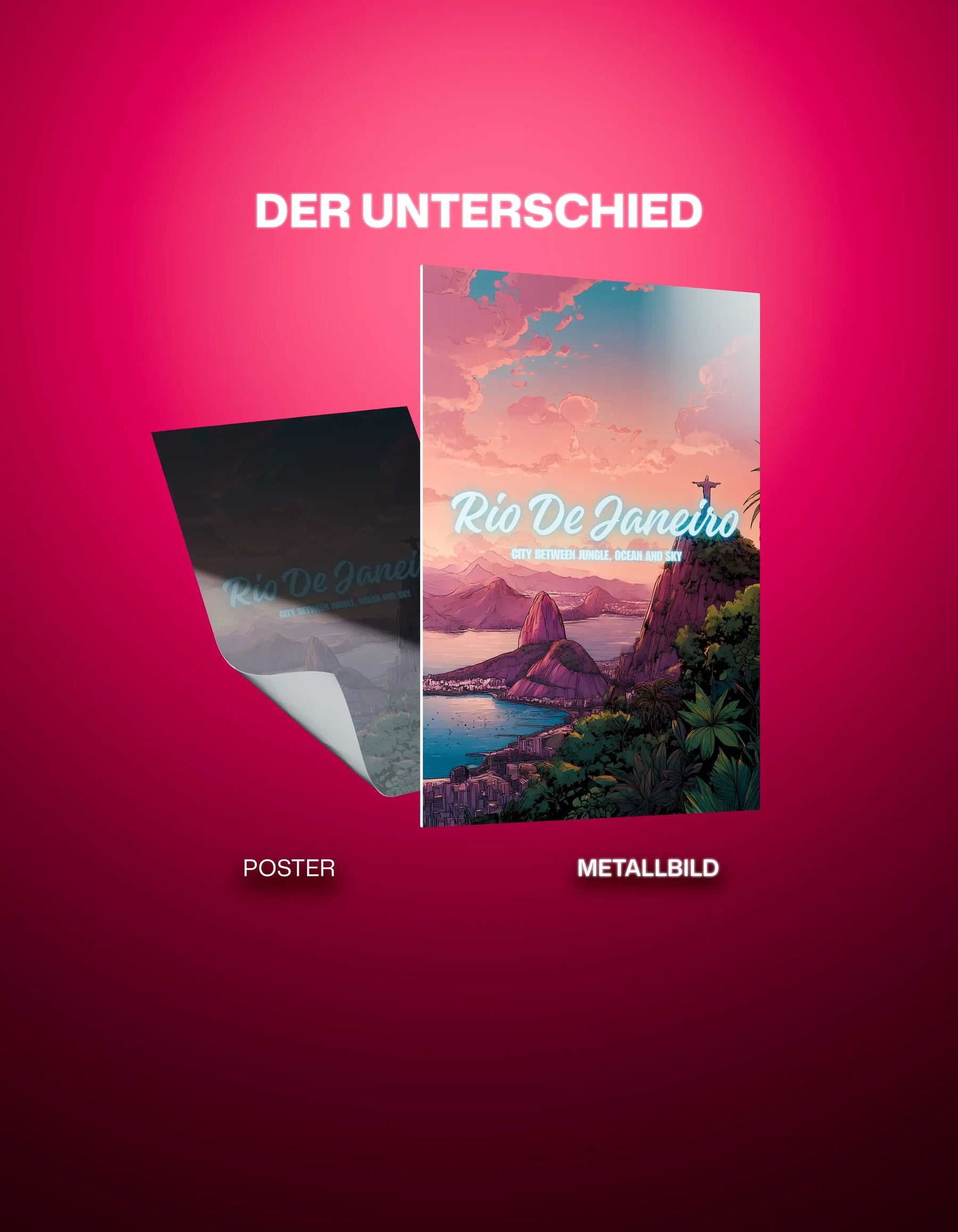 Metallbild - "Rio De Janeiro"