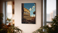 Metallbild -  "Rom Comic"