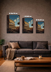 Metallbild -  "Rom Comic"