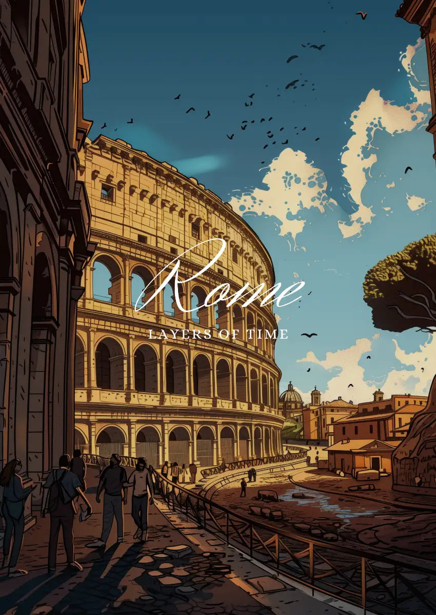 Metallbild -  "Rom Comic"