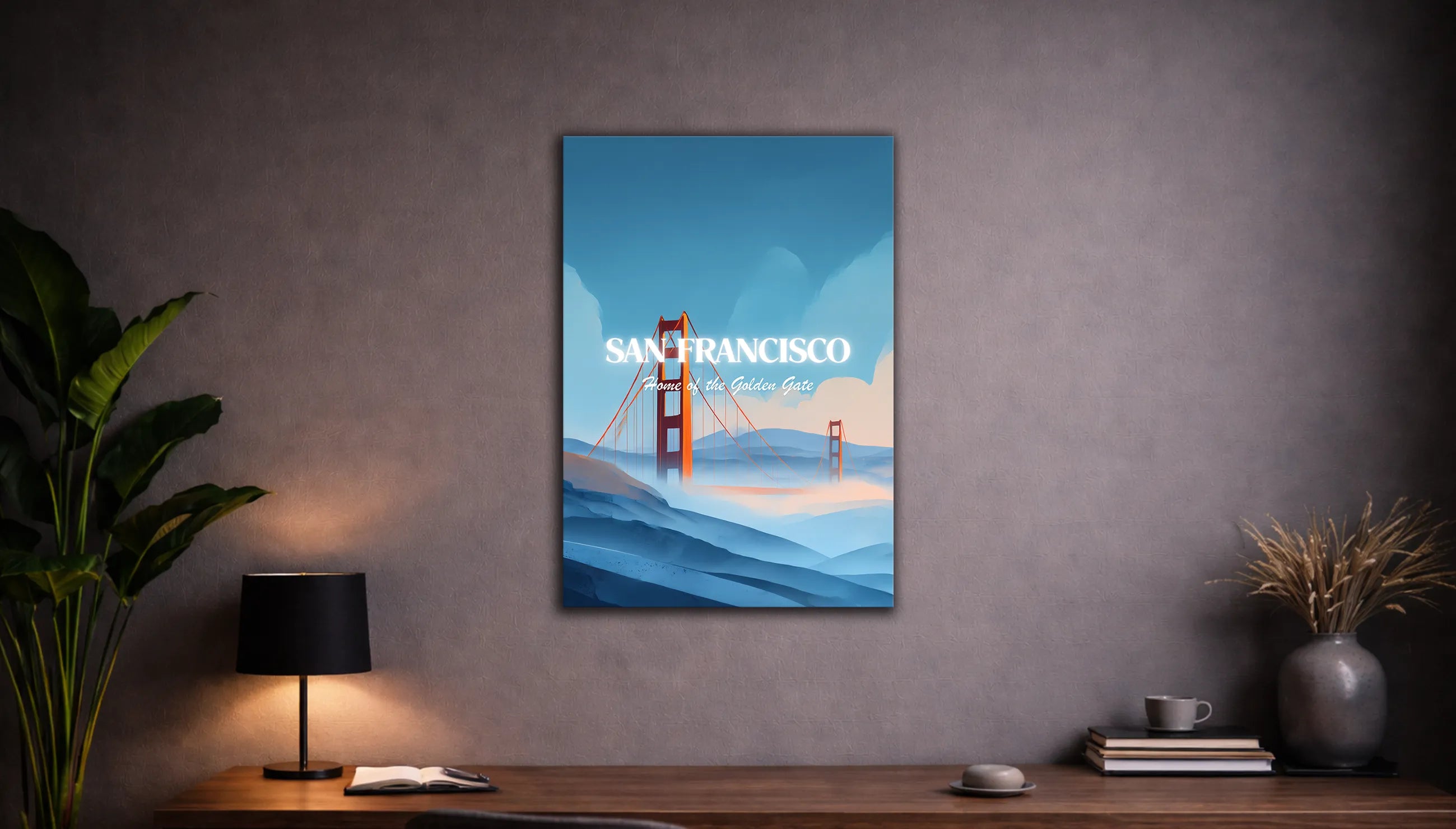 Metallbild - "San Francisco Comic"