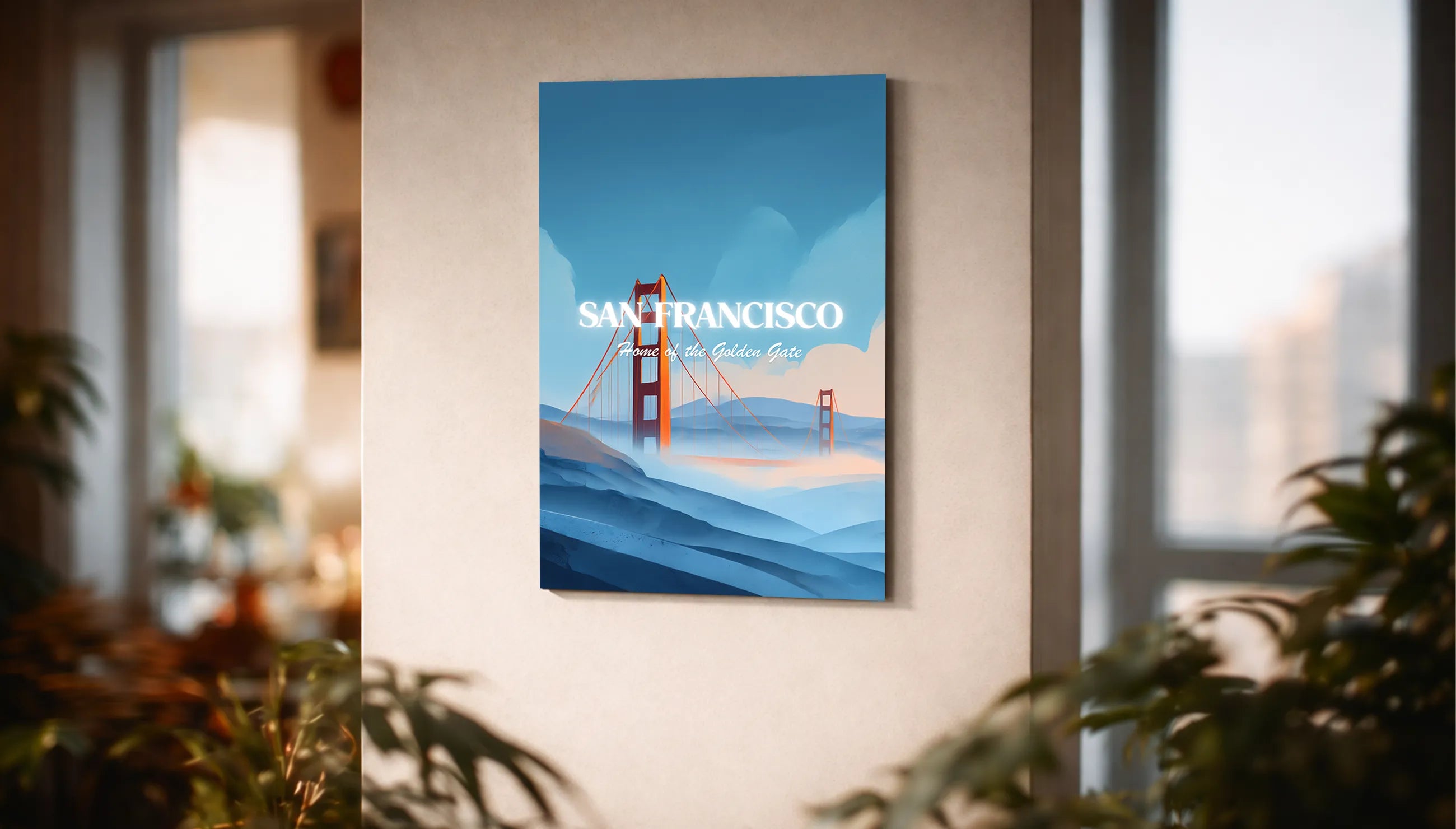 Metallbild - "San Francisco Comic"