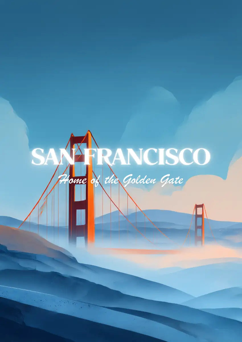 Metallbild - "San Francisco Comic"