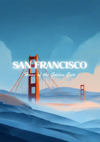 Metallbild - "San Francisco Comic"