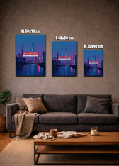 Metallbild - "Shanghai Comic"