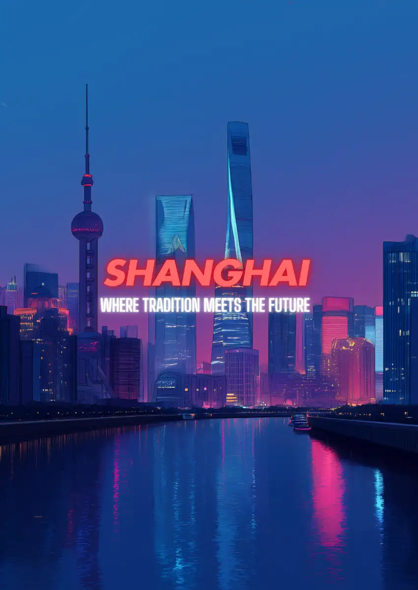 Metallbild - "Shanghai Comic"