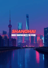 Metallbild - "Shanghai Comic"