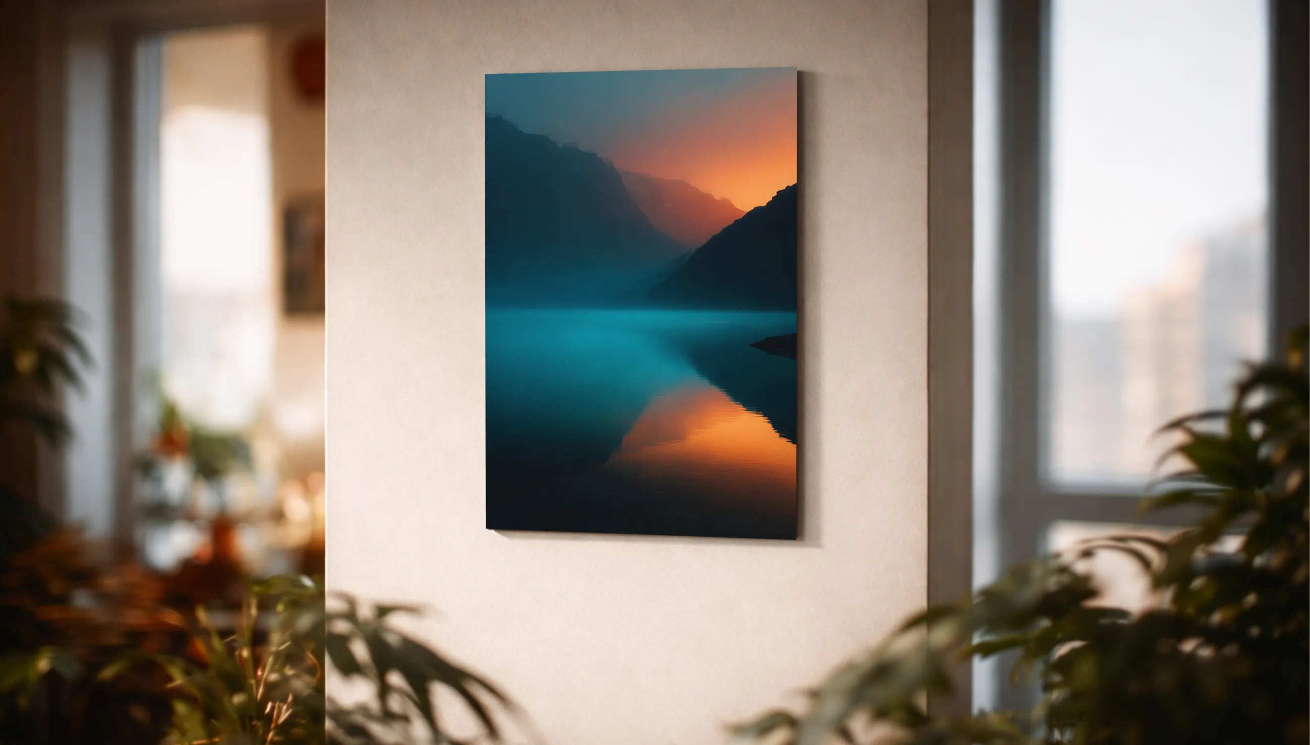 Metallbild - "Silent Lake"