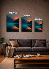 Metallbild - "Silent Lake"