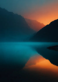 Metallbild - "Silent Lake"