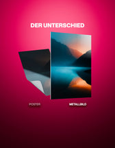 Metallbild - "Silent Lake"