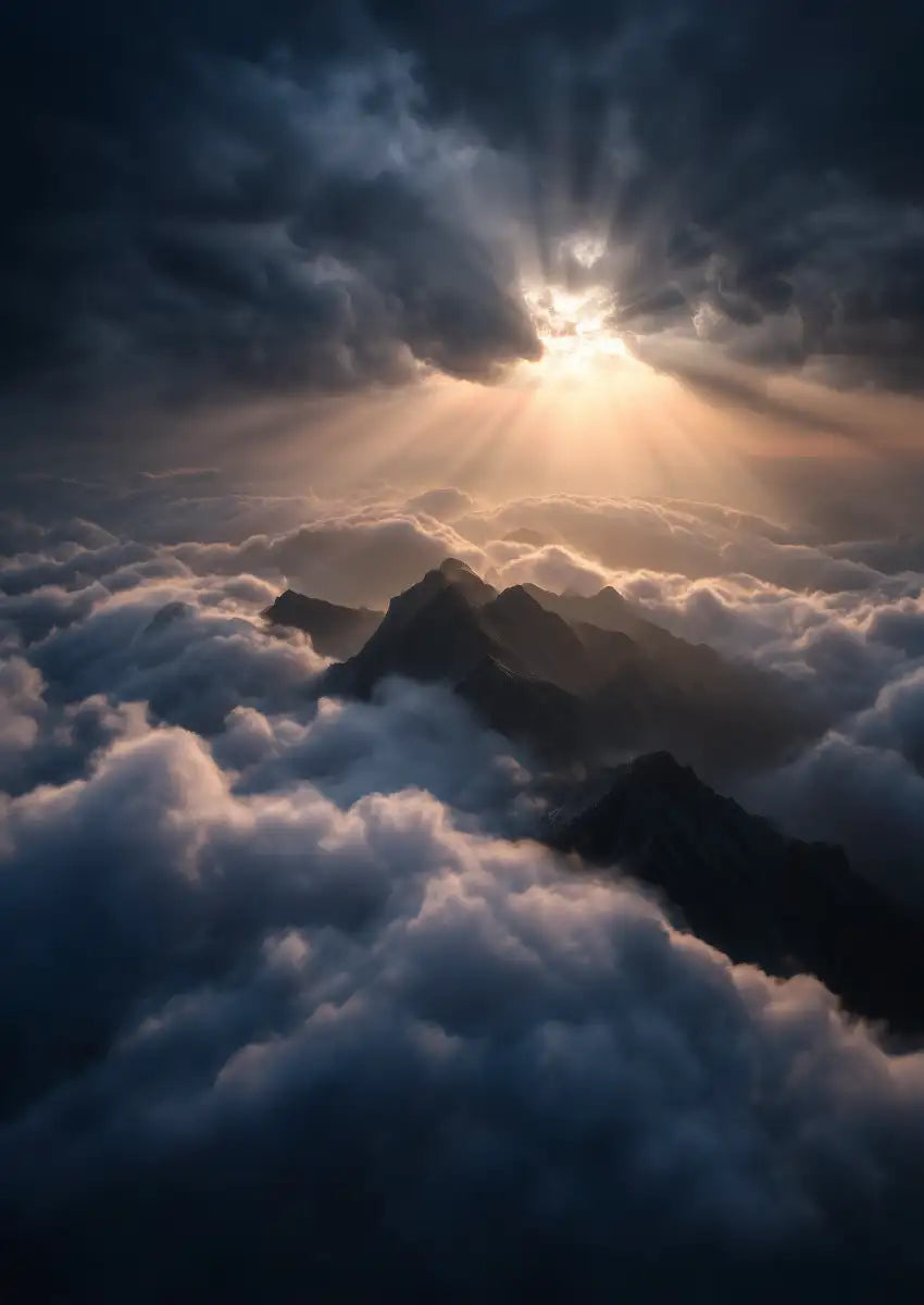 Metallbild - "Sky Hill"