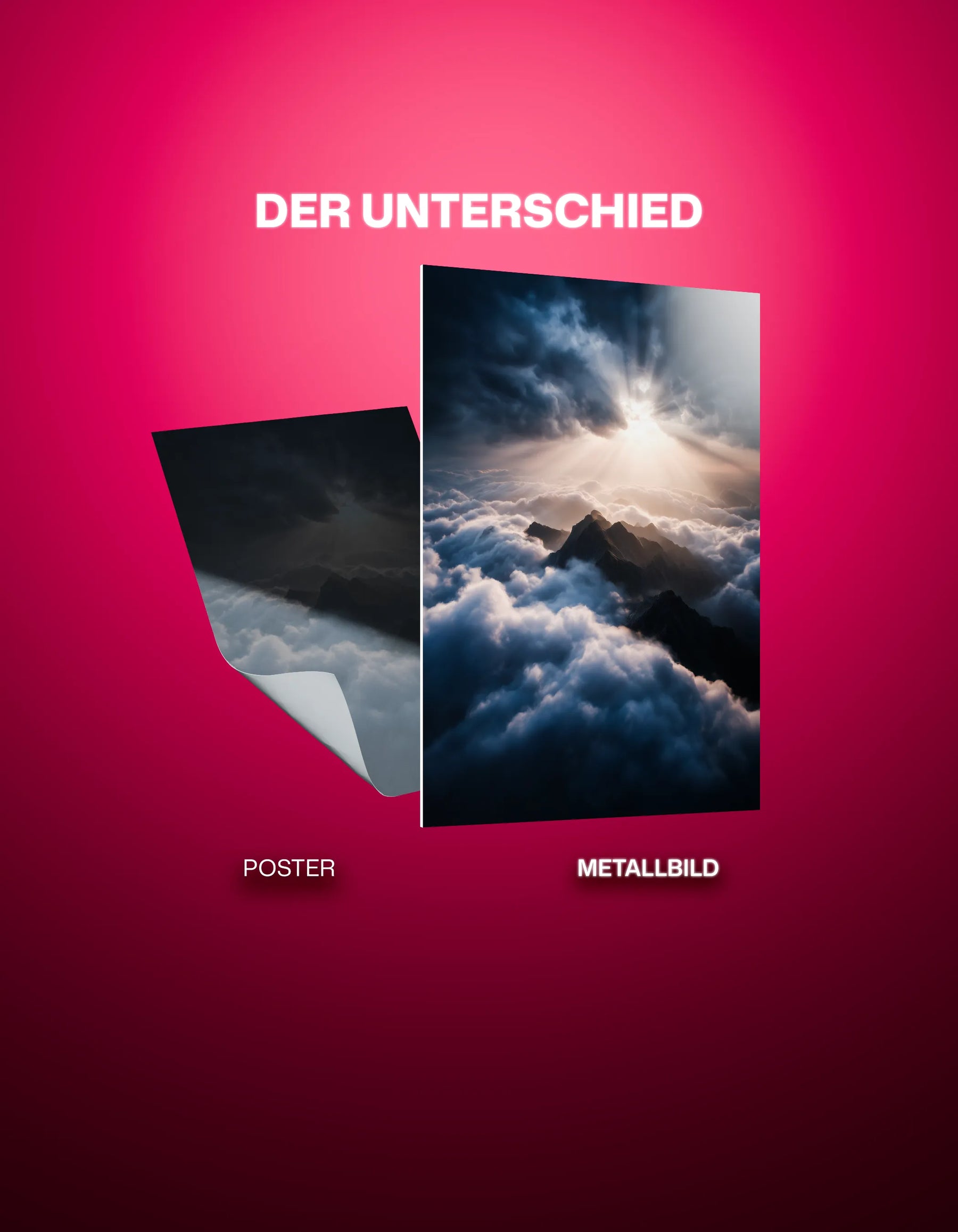 Metallbild - "Sky Hill"