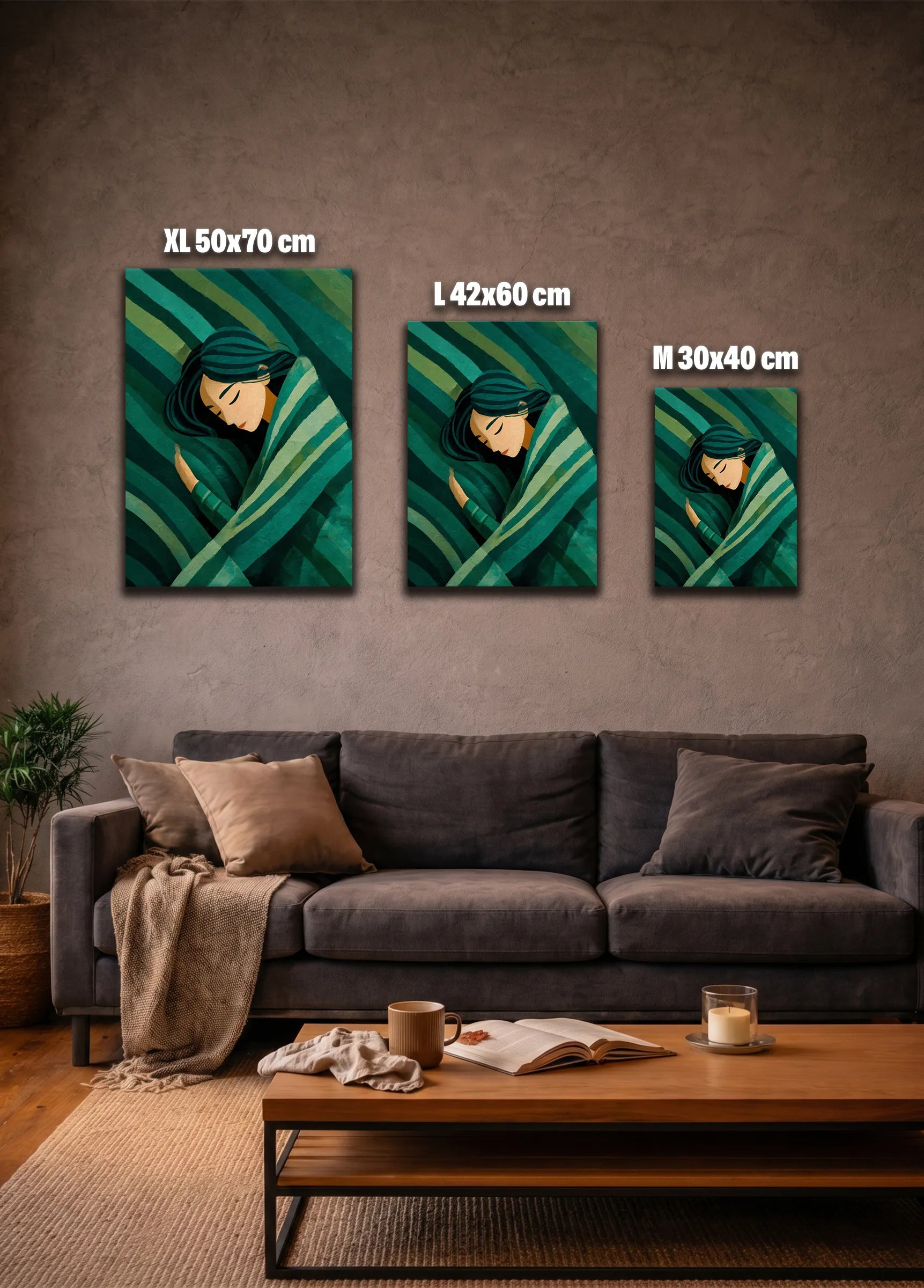 Metallbild - "Sleeping Beauty"