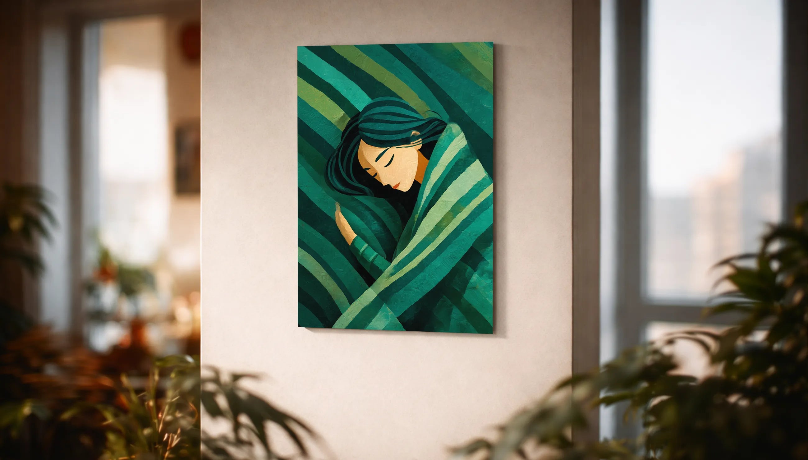 Metallbild - "Sleeping Beauty"