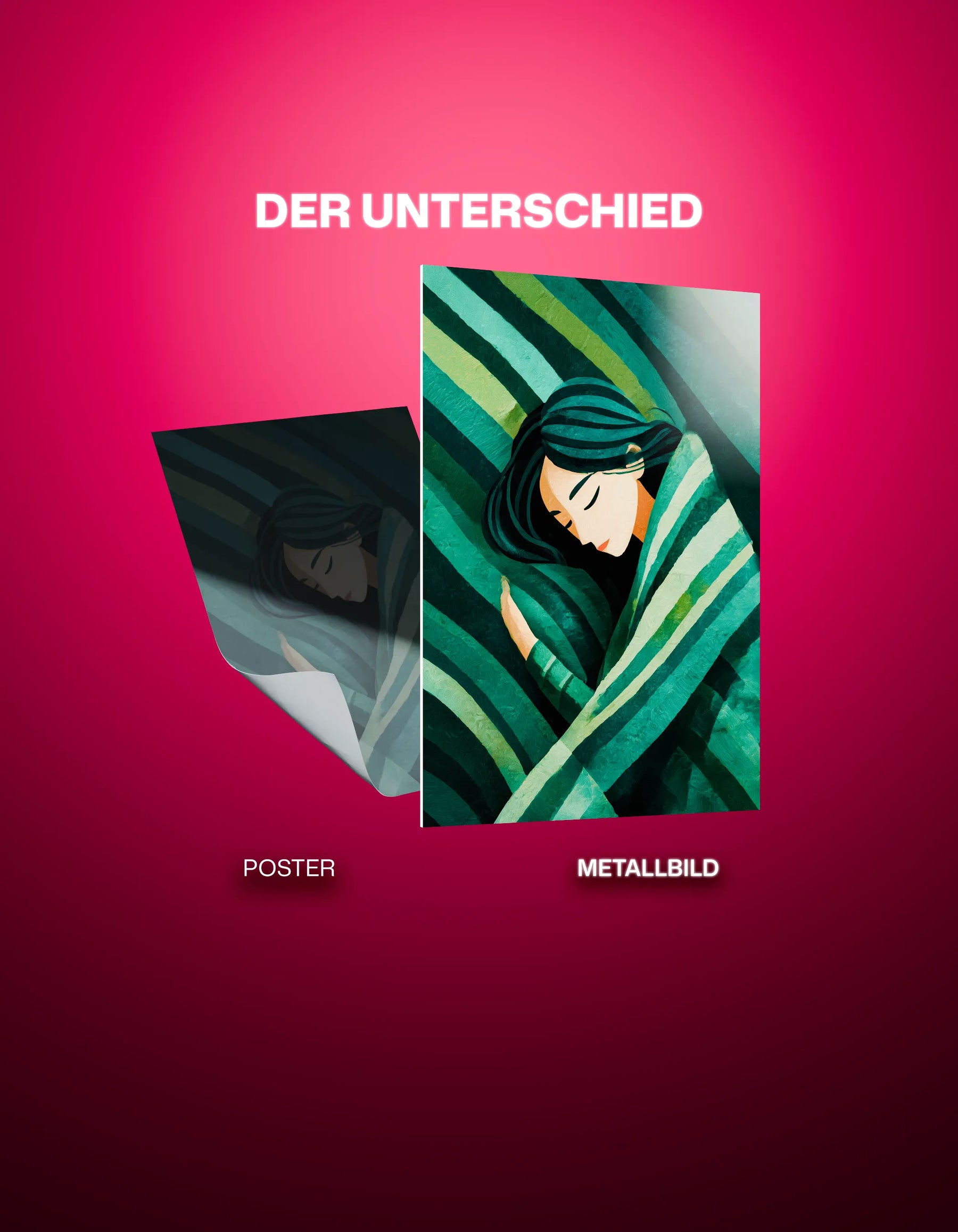 Metallbild - "Sleeping Beauty"