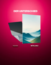 Metallbild - "Soft Hills"