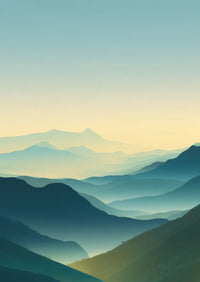 Metallbild - "Soft Hills"